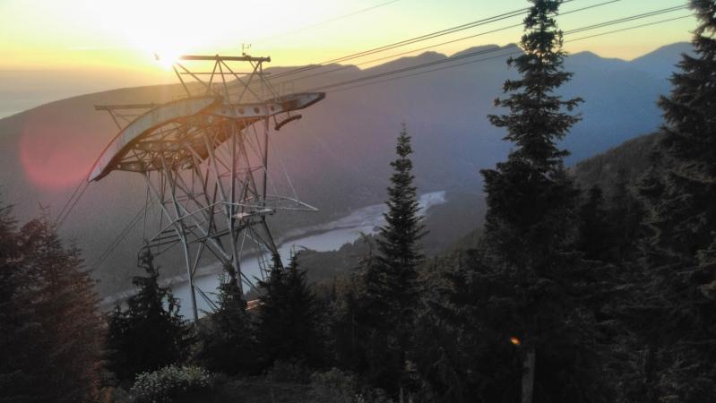 The top of the Grouse Grind trail